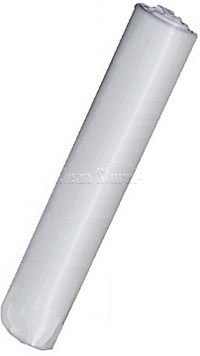 Müllbeutel 60L 320+280x700mm LDPE-Seitenfalte weiß (23µ) 25 St./Ro.